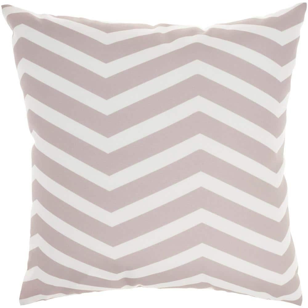 Mina Victory Aloha Floral Tropical Outdoor Throw Pillow Natural 20" x 20"