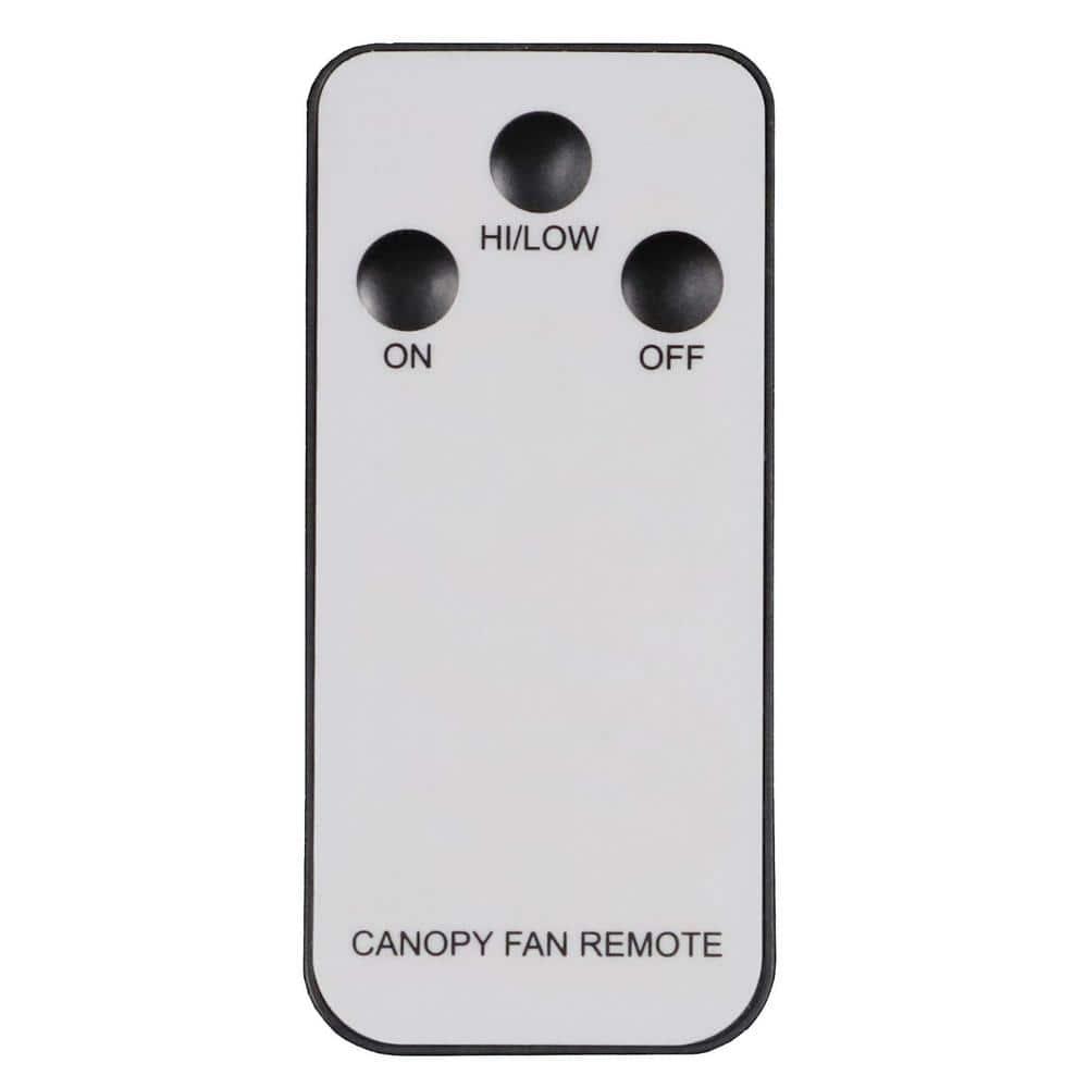 Canopy Breeze Rechargable Canopy Fan with Remote Control: Portable, Indoor/Outdoor, 31" Blade, 2 Speeds, White