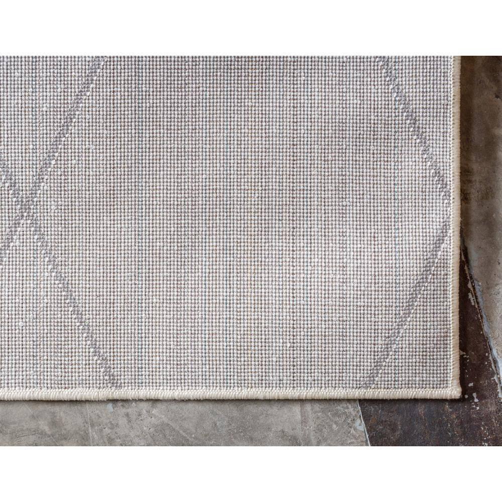 Unique Loom 5' 0 x 8' 0 Trellis Frieze Geometric Ivory Area Rug