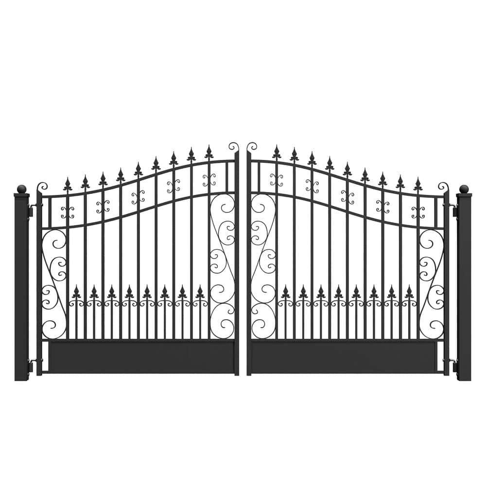 ALEKO Steel Dual Swing Driveway Gate - VENICE Style