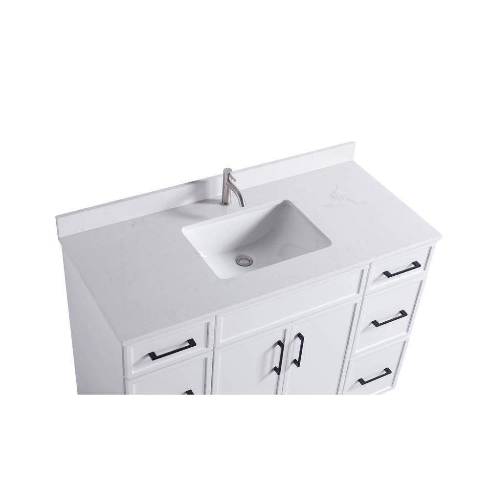 Freestanding Vanity with Sink 2 Doors + 6 Drawers - 48"