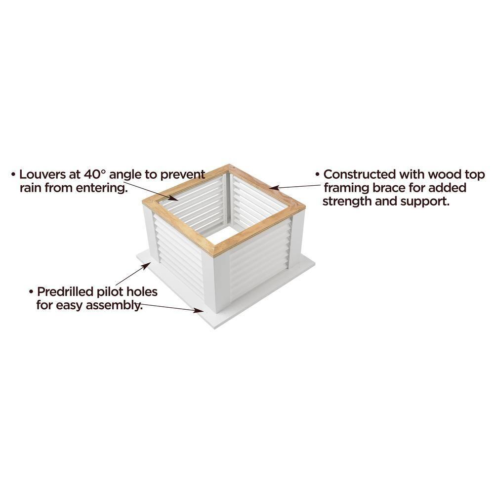 26 in. x 26 in. x 59 in. Coventry Vinyl Cupola with Copper Horse Weathervane