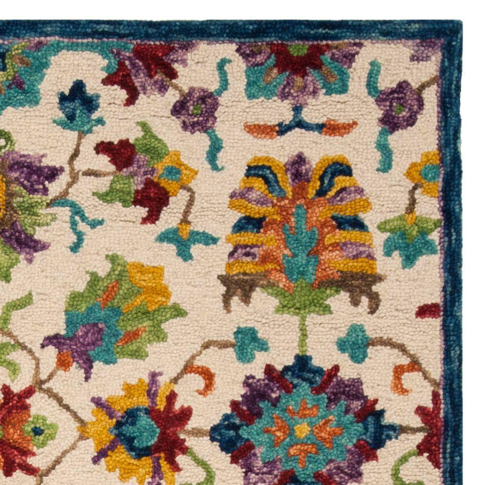 Aspen APN509 Hand Tufted Indoor Area Rug - Ivory/Blue - 8'x10' - Safavieh