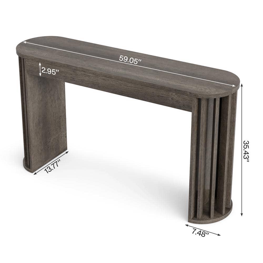 Millwood Pines 70.9" Console Table For Entryway, Farmhouse Wood Sofa Couch Tale
