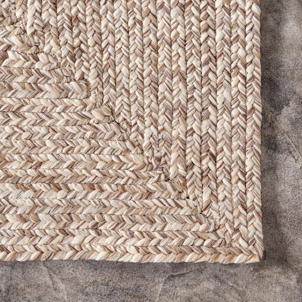 nuLOOM Wynn Contemporary Braided Tan Area Rug, 3' x 5', Durable Synthetic Fibers