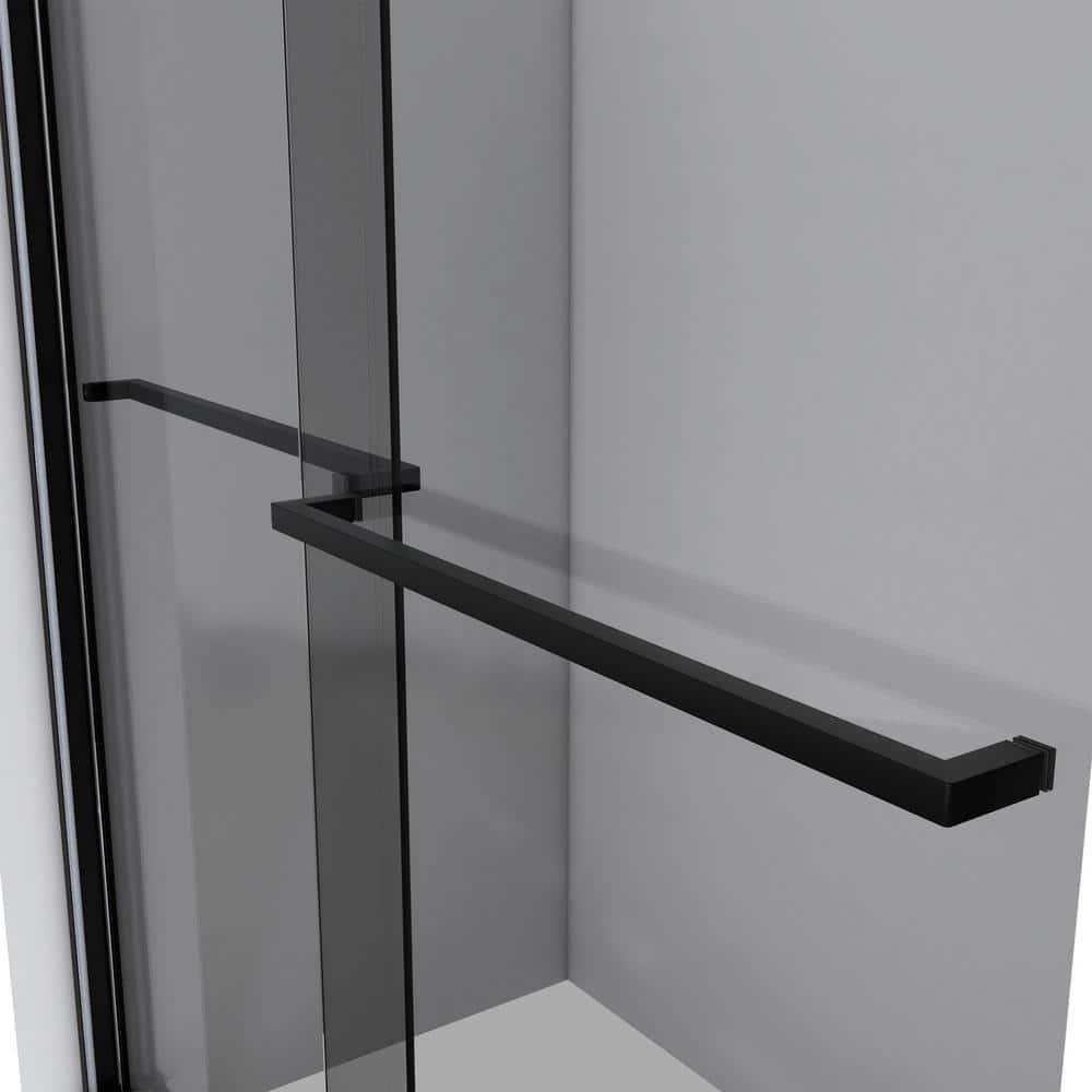 56" - 60" W 60" H Reversible Semi-Frameless Tub Door with ClearMax Technology