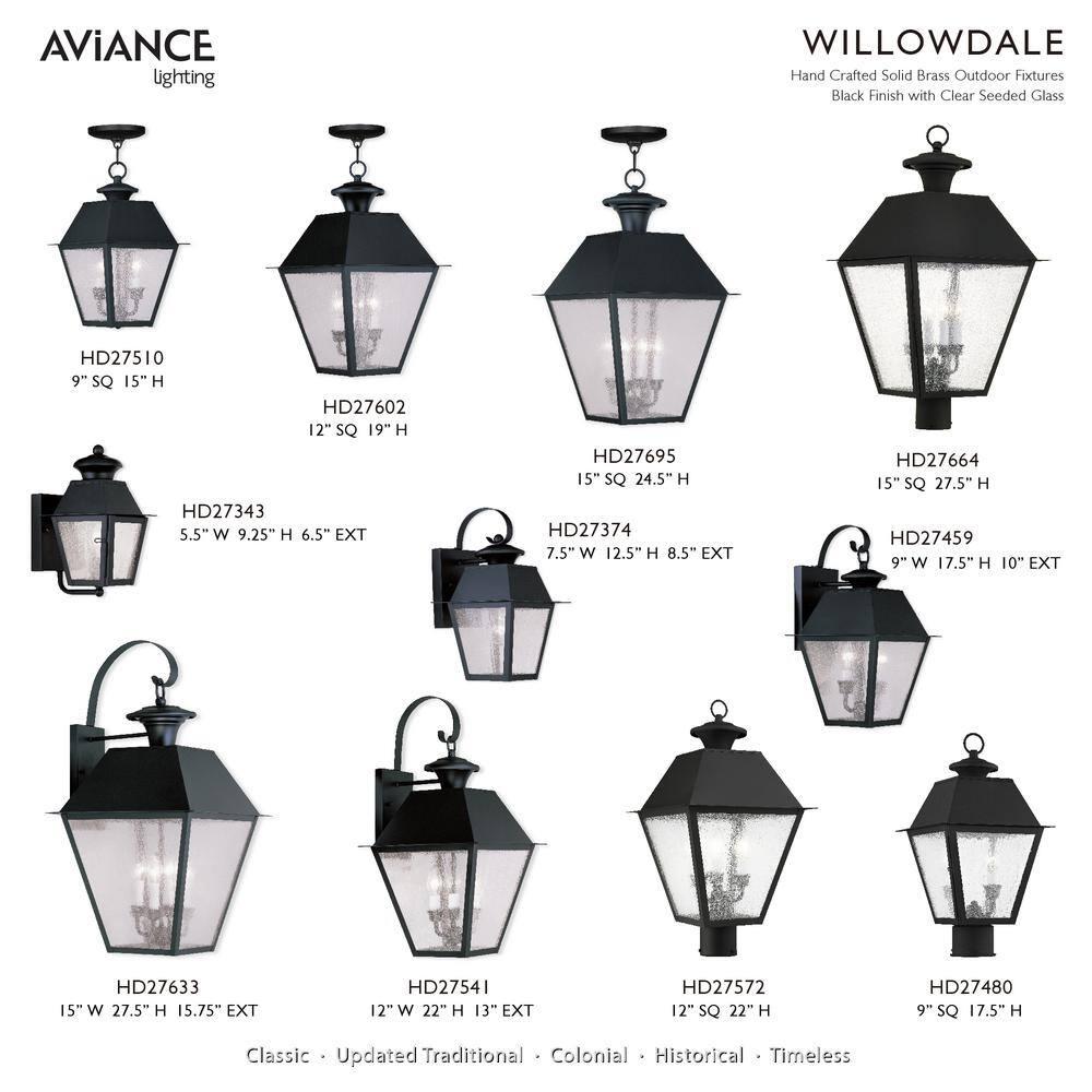 Livex Lighting Mansfield 1 - Light Wall Light in  Black