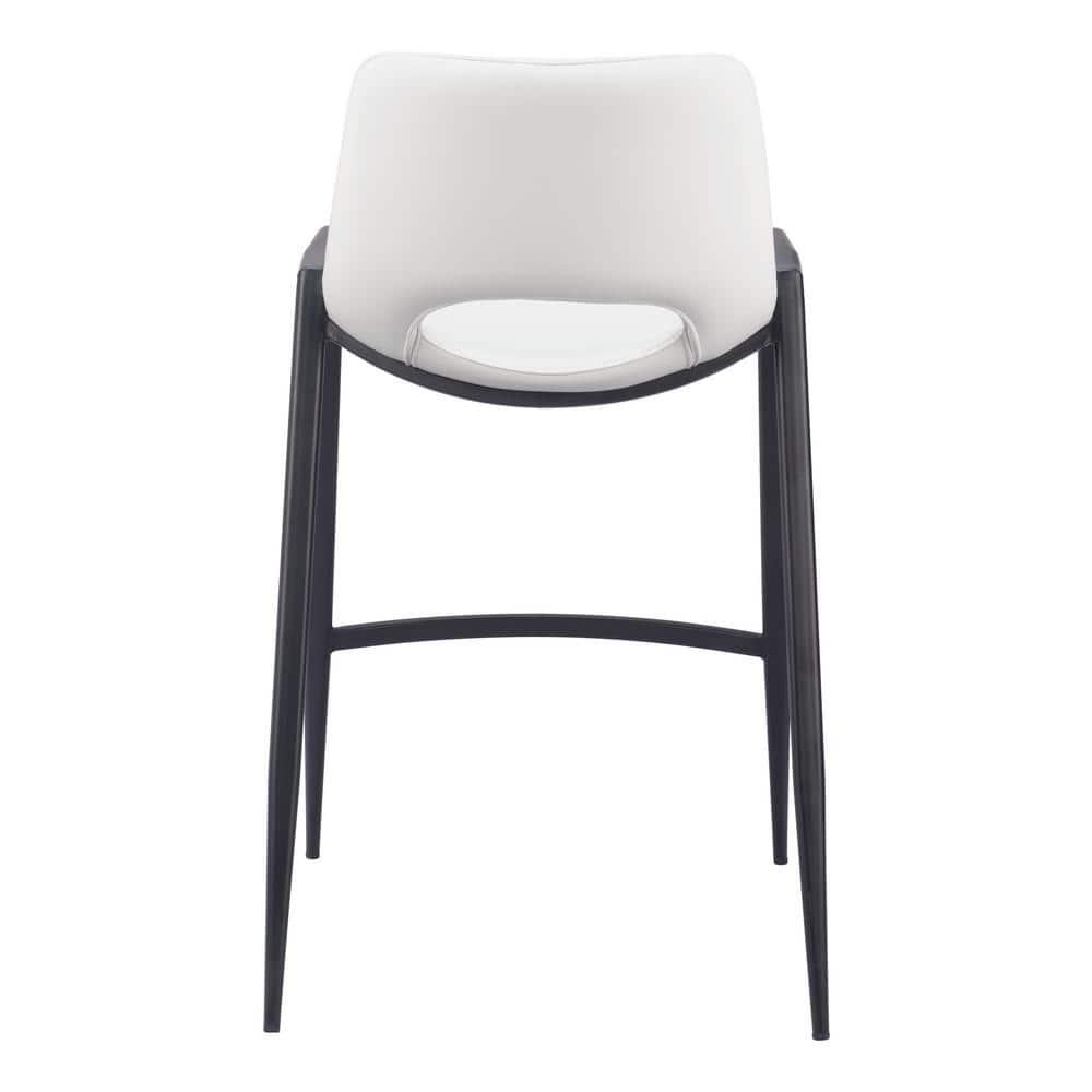 Desi Black Upholstered Counter Stool (Set of 2)