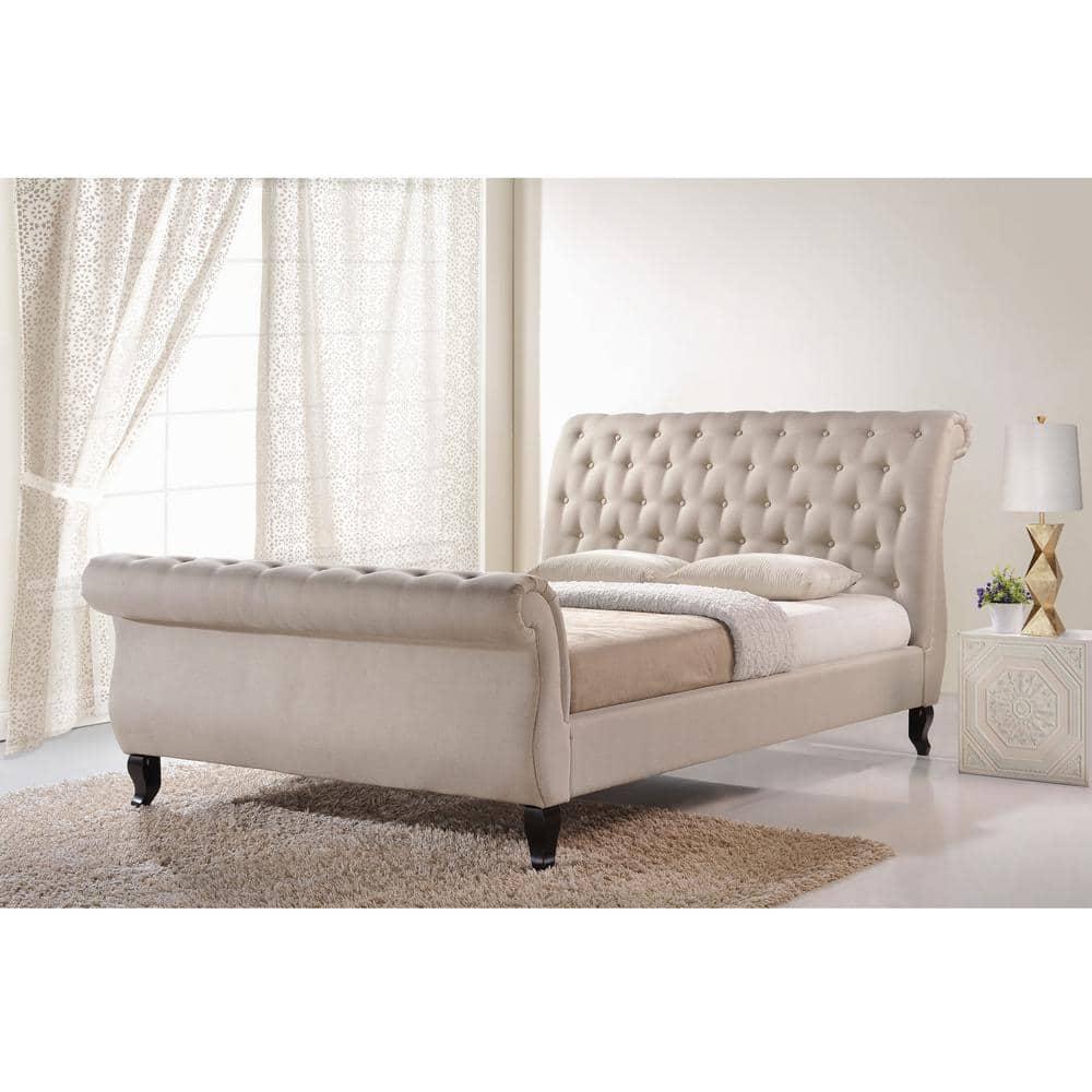 Baxton Studio Antoinette Modern Platform Bed, Multiple Sizes, Multiple Colors