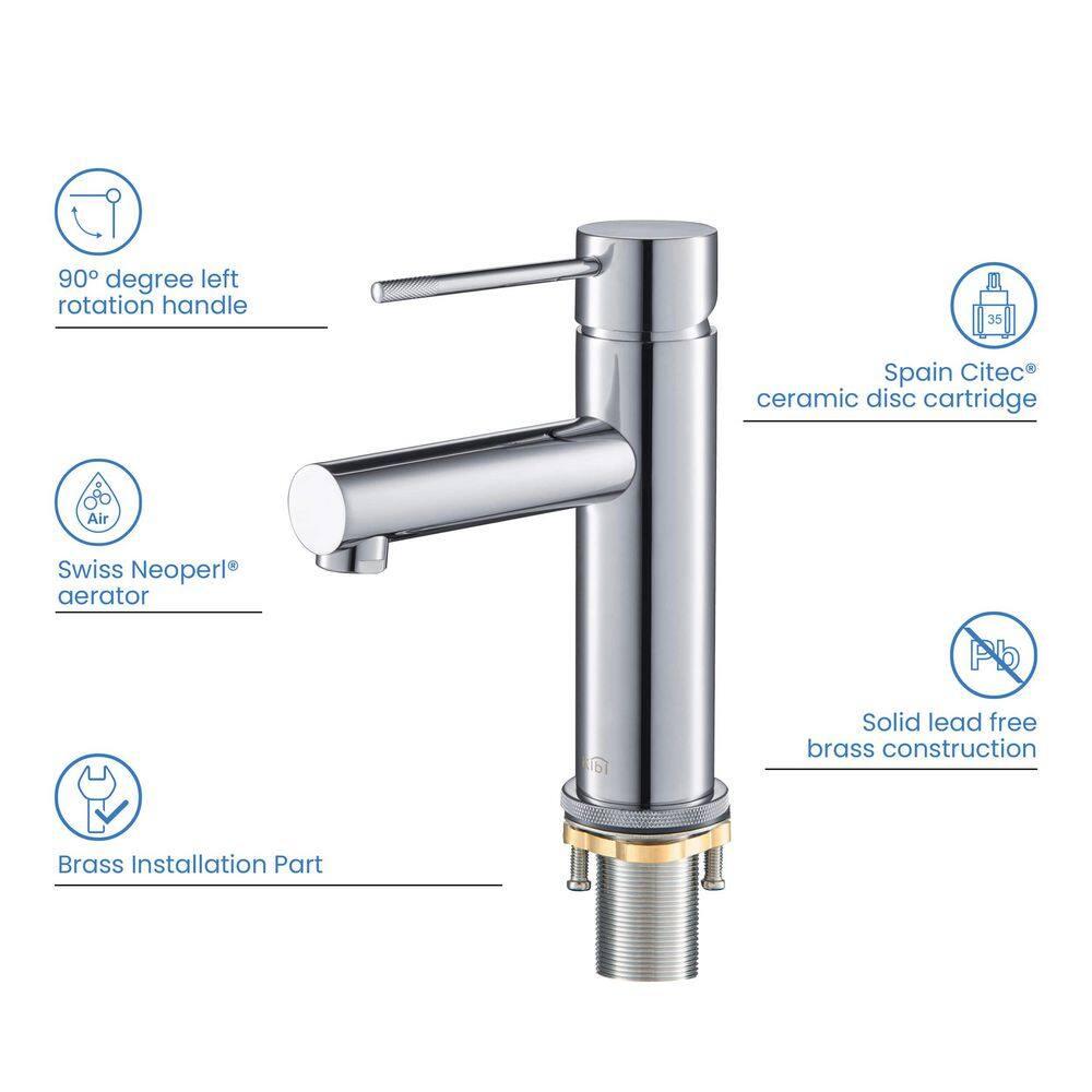 Circular X Single-Hole Single-handle Bathroom Faucet