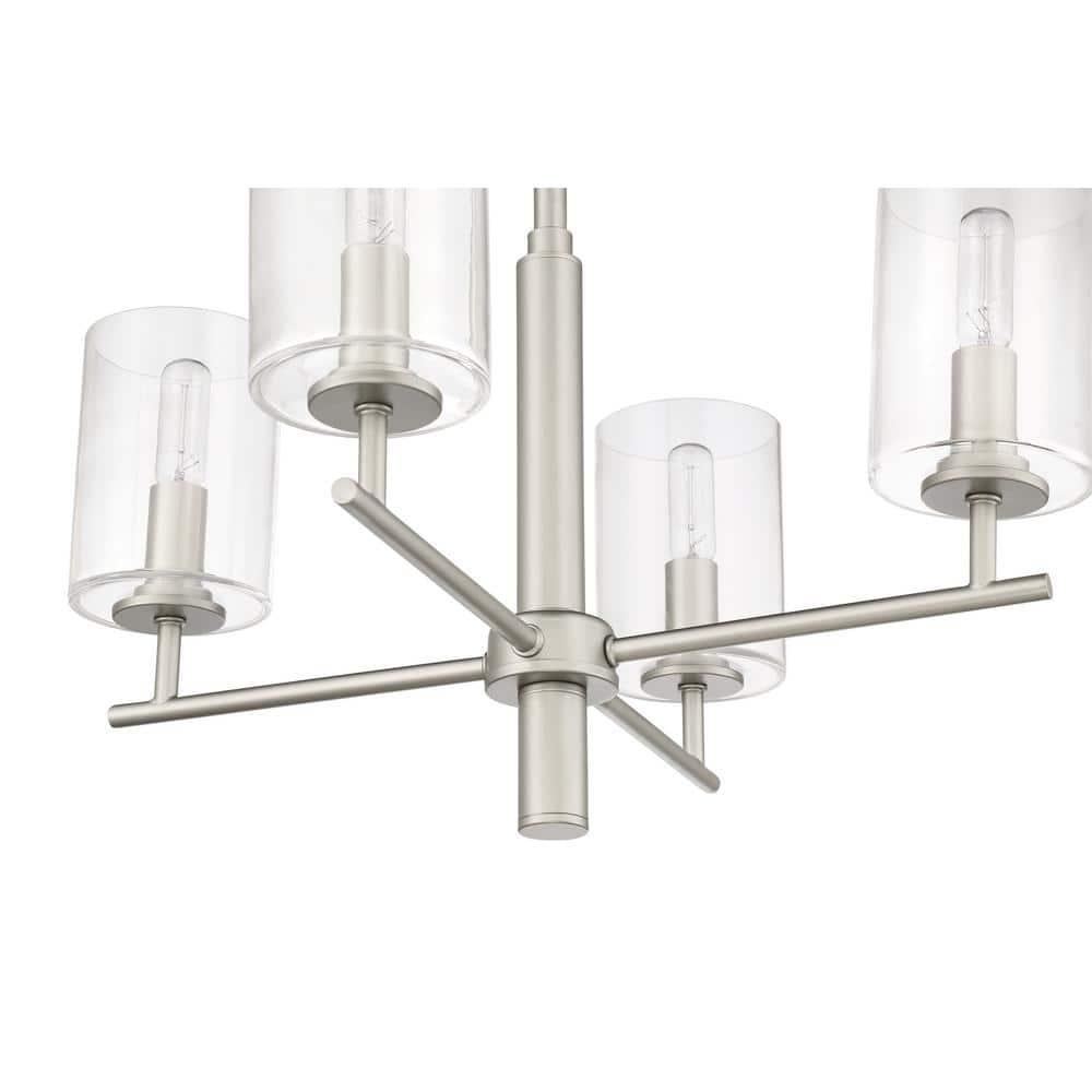Craftmade Lighting Hailie 4 - Light Chandelier in  Satin Nickel