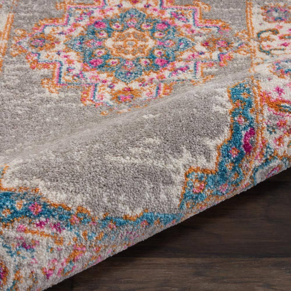 Nourison Passion Medallion Bohemian Indoor Rug Grey 8' x 10'