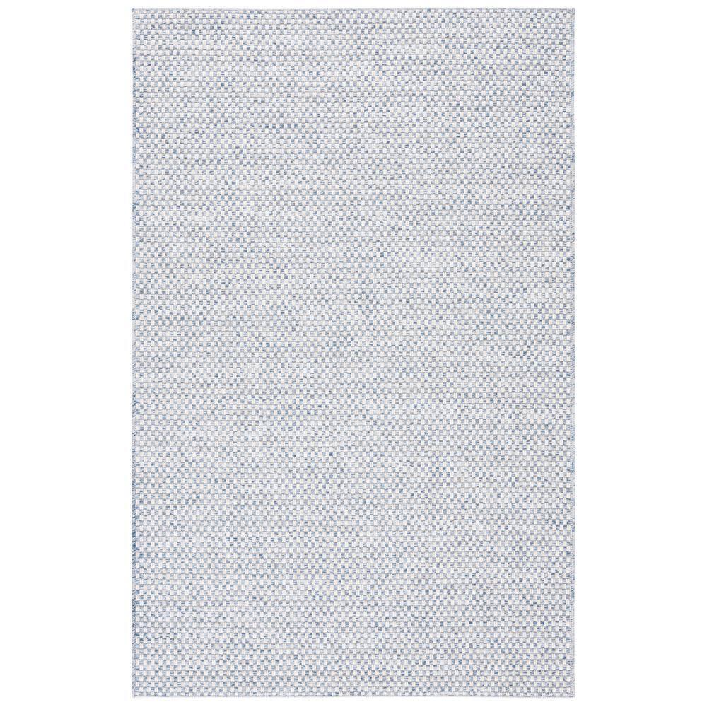 Sisal All-Weather SAW460 Power Loomed Indoor and Outdoor Area Rug - Blue/Ivory - 5'x7'6" - Safavieh.