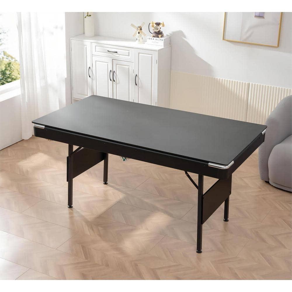 Danolapsi 5.5 FT 3-in-1 Portable Pool Table,Folding Pool Table,Foldable Billiards Game Table for Kids and Adults,Billiard Table,Table Tennis,Dining Table,with Safety Anti Collapse Locks Legs