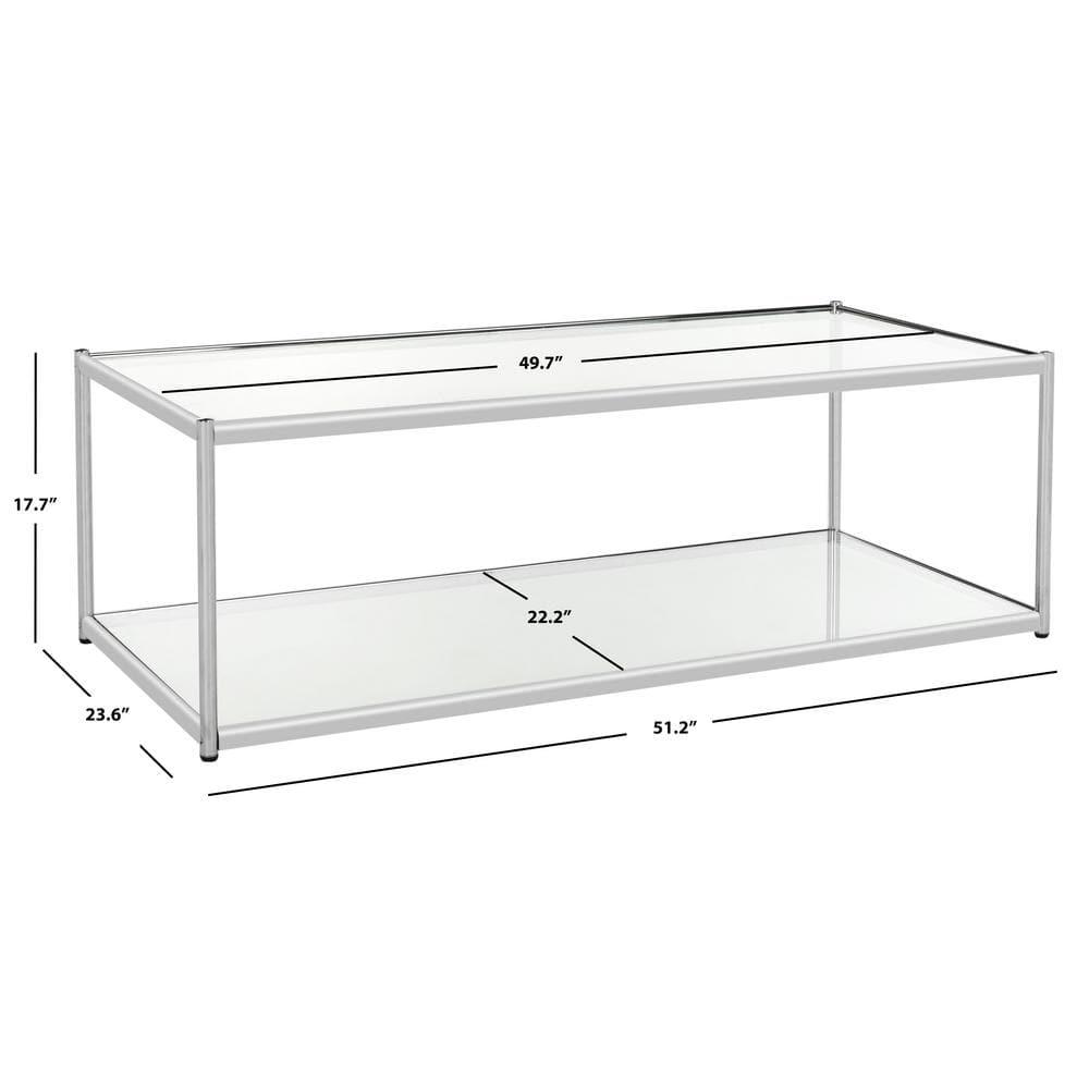 Zola Coffee Table - Chrome - Safavieh