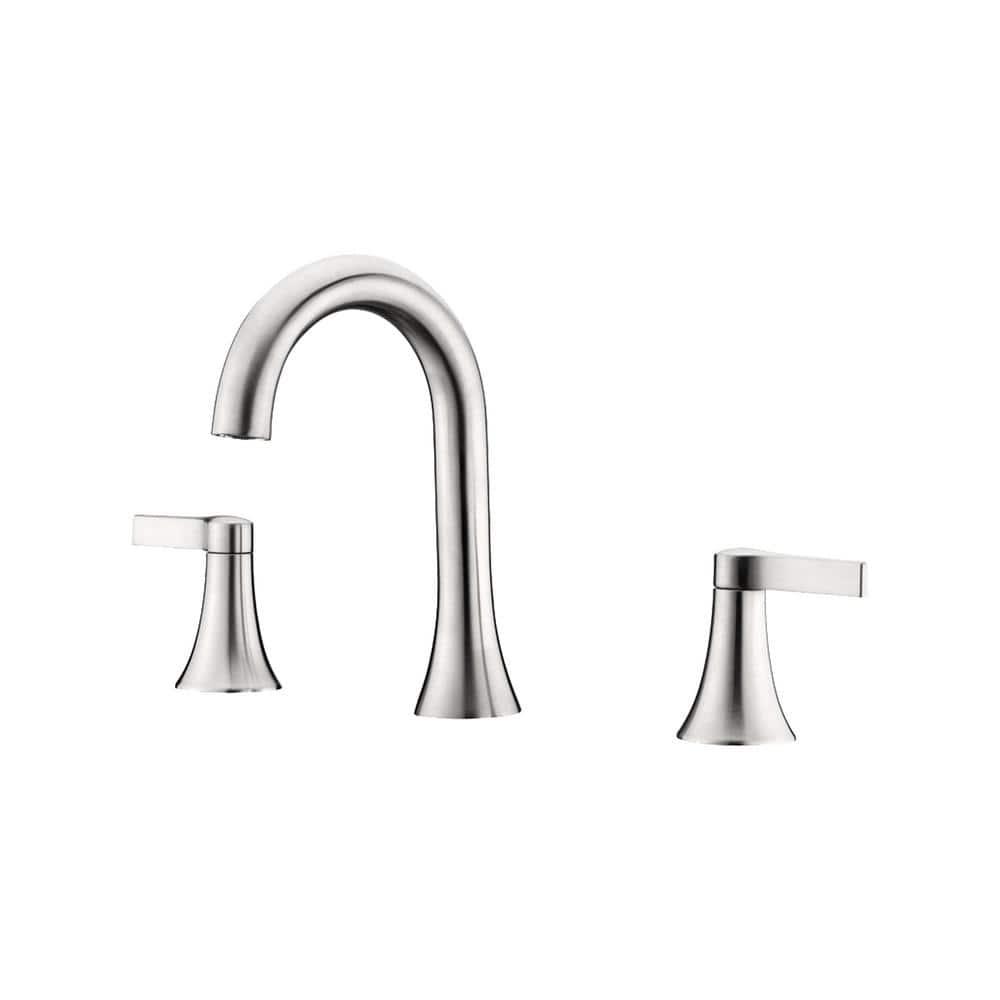 Widespread Bathroom Faucet with Drain Assembly