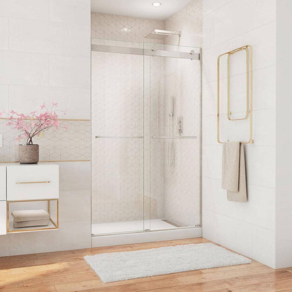 Essence 44" W x 76" H Frameless with ClearMax Technology Shower Door