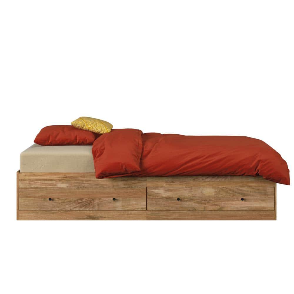 Crafters and Weavers Twin 2 Drawer Platform Bed by Sauder