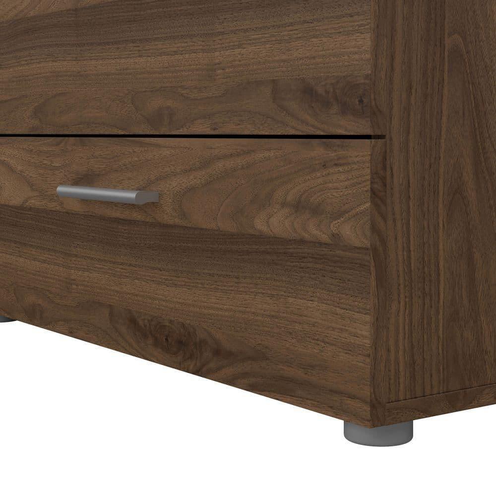 Tvilum Loft 8 Drawer Double Dresser for Adults, Walnut