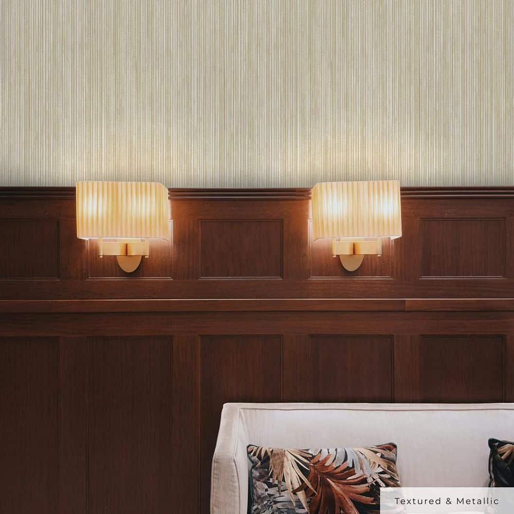 Tempaper & Co.® Faux Grasscloth Removable Peel and Stick Wallpaper, Textured Sand, 28 sq. ft.: Vinyl, Self-Adhesive, Beige