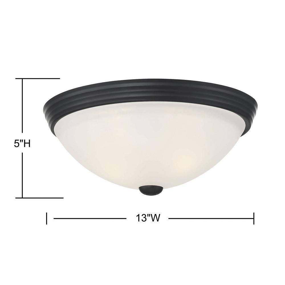 Savoy House NULL 2 - Light Flush Mount in  Black