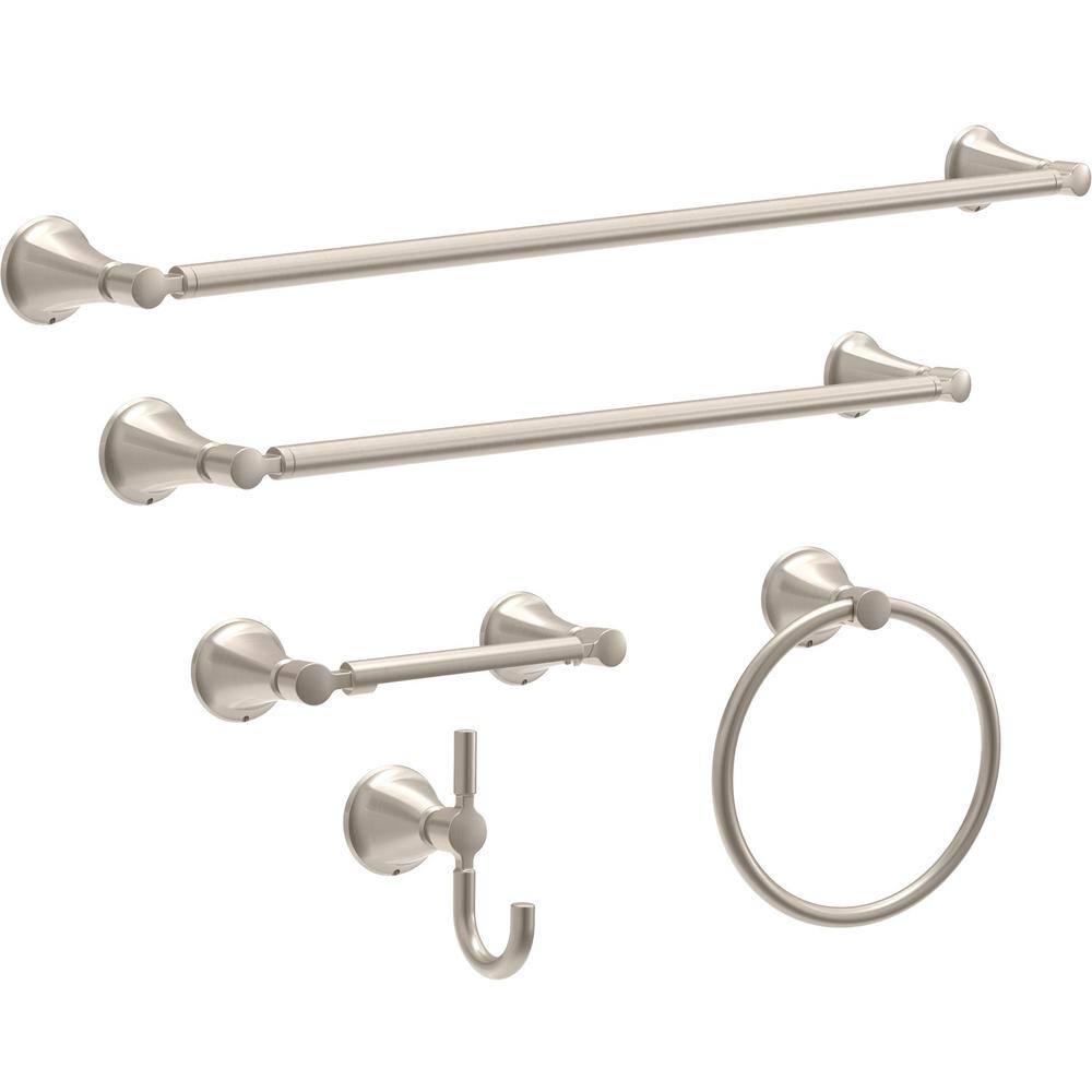 Linden™ Wall Mount Pivot Arm Toilet Paper Holder Bath Hardware Accessory