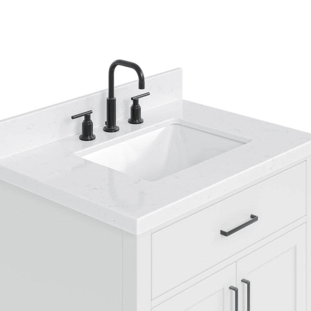 Ariel T030scqrvo Hepburn 30" Free Standing Single Basin Vanity Set - White