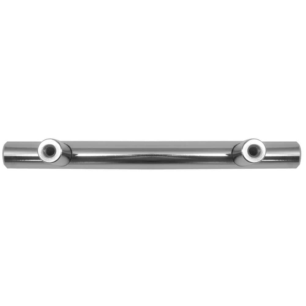 Melrose 6-Inch Polished Chrome Cylindrical Bar Pull