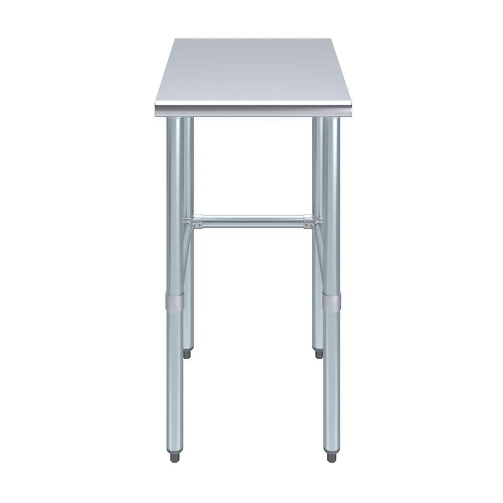 Amgood Stainless Steel Open Base Work Table