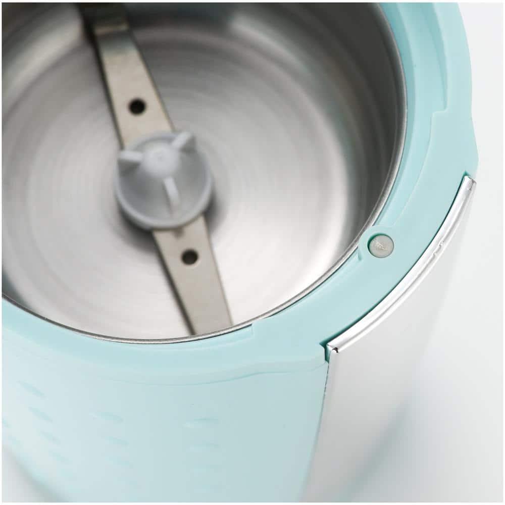Brentwood CG-158BL 4 Ounce 150 Watt 1 Touch Operation Coffee Spice Grinder, Blue
