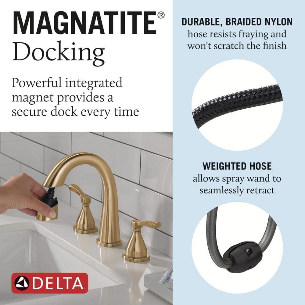 Stryke Widespread Bathroom Faucet with Drain Assembly and DIAMOND™ Seal Technology