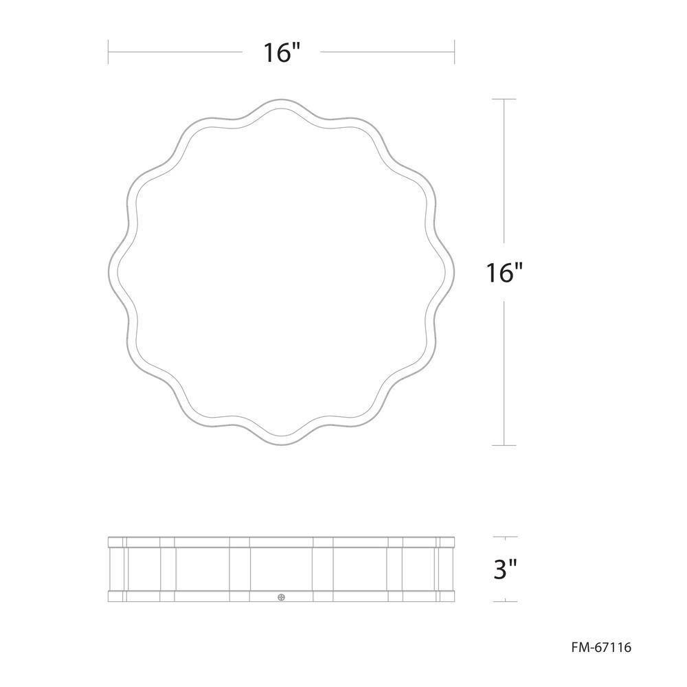 dweLED Vaughan Dimmable LED Wall & Ceiling Flush Mount