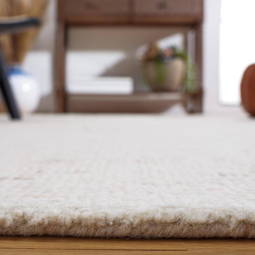 Abstract ABT468 Handmade Indoor Runner - Ivory/Brown - 2'-3"x8' - Safavieh