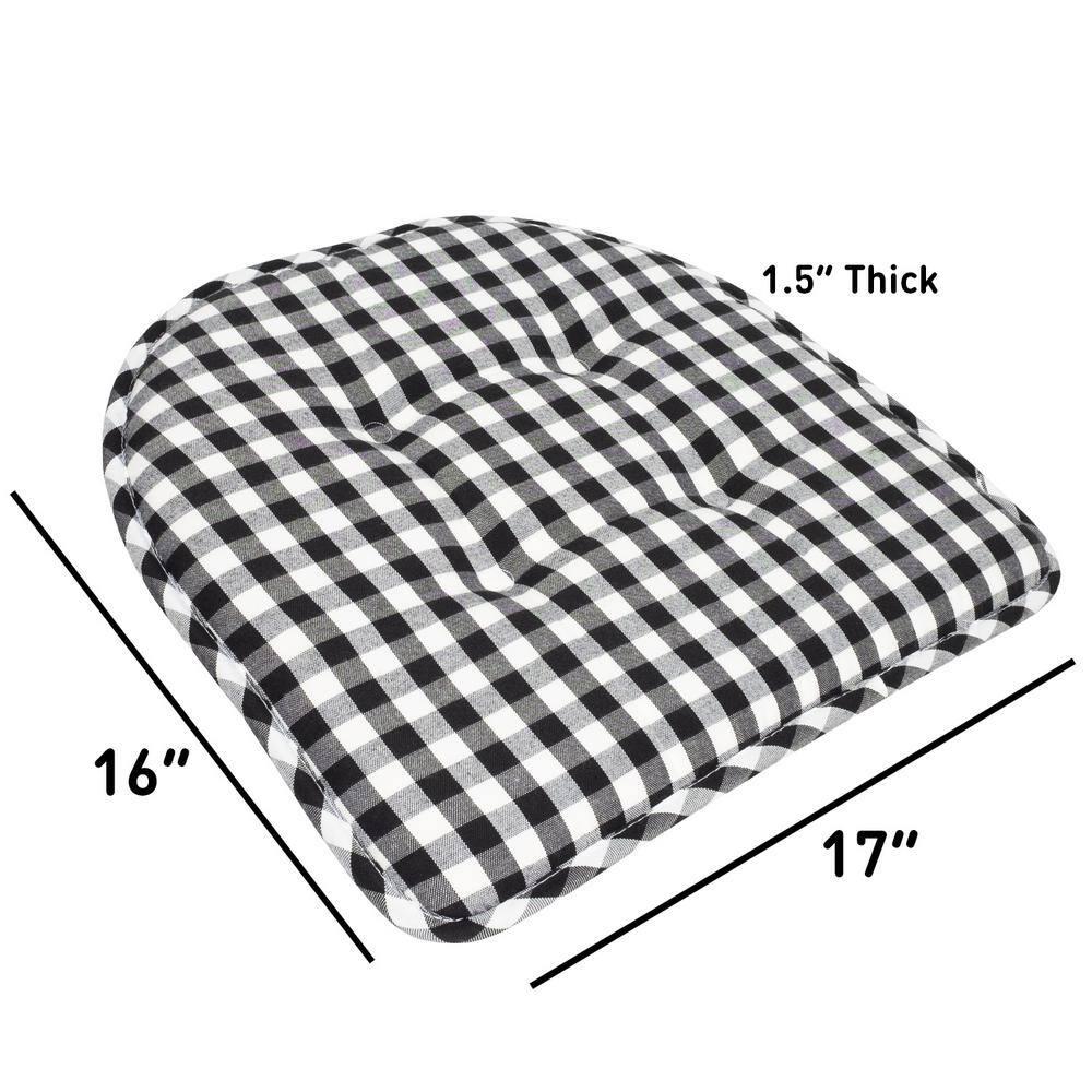 Buffalo Pattern Non-Slip Indoor Chair Pad Cushion