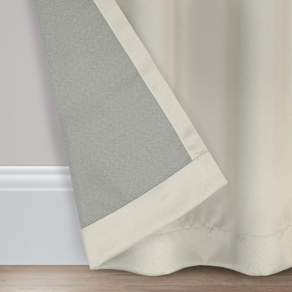 Eclipse Solid Thermapanel Room Darkening Rod Pocket 54 x 63 Panel in Stone