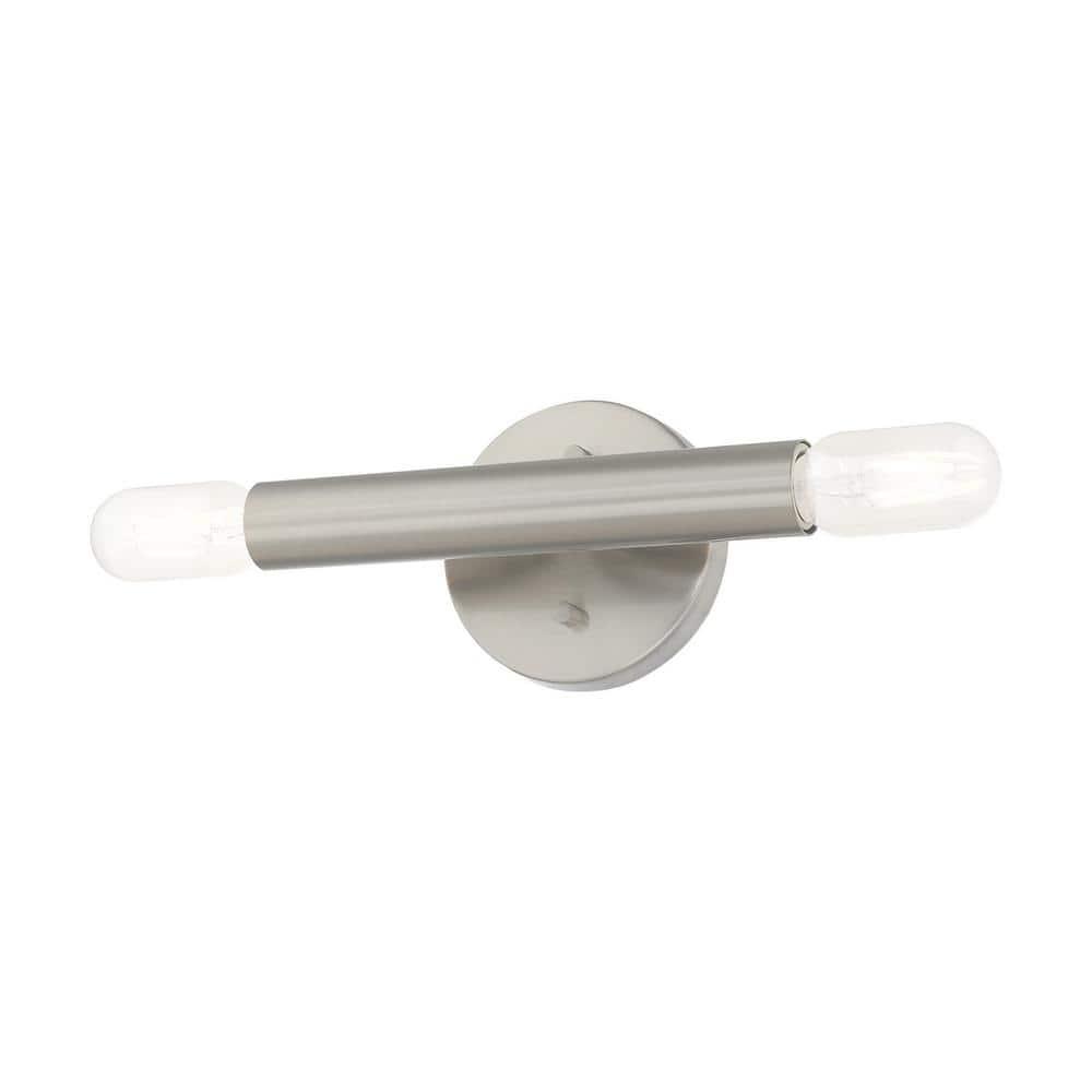 Livex Lighting Copenhagen 2 - Light Wall Light in  Brushed Nickel