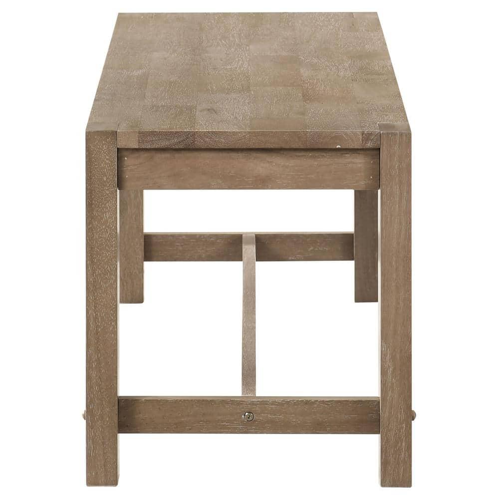 Scottsdale Wood Trestle Base Dining Bench Washed Brown