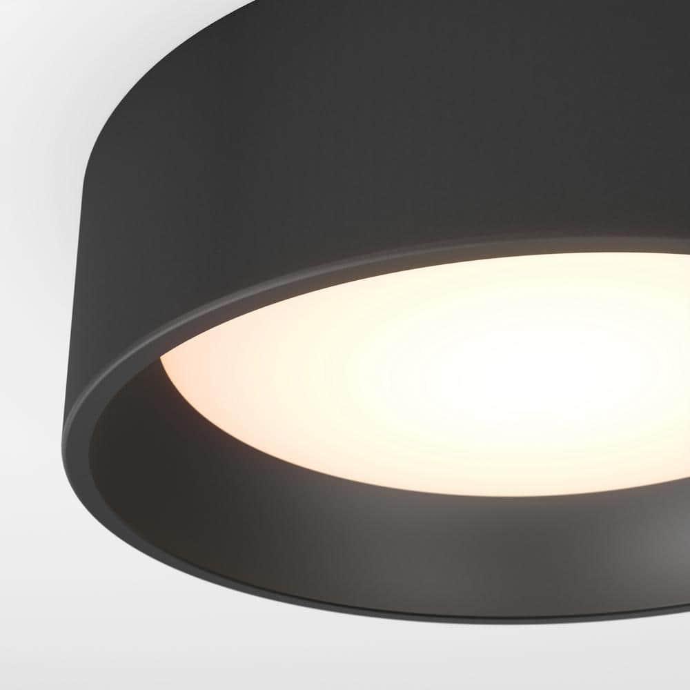 Artika Alton Ceiling Light 1 Light Integrated LED CCT Flush Mount Black