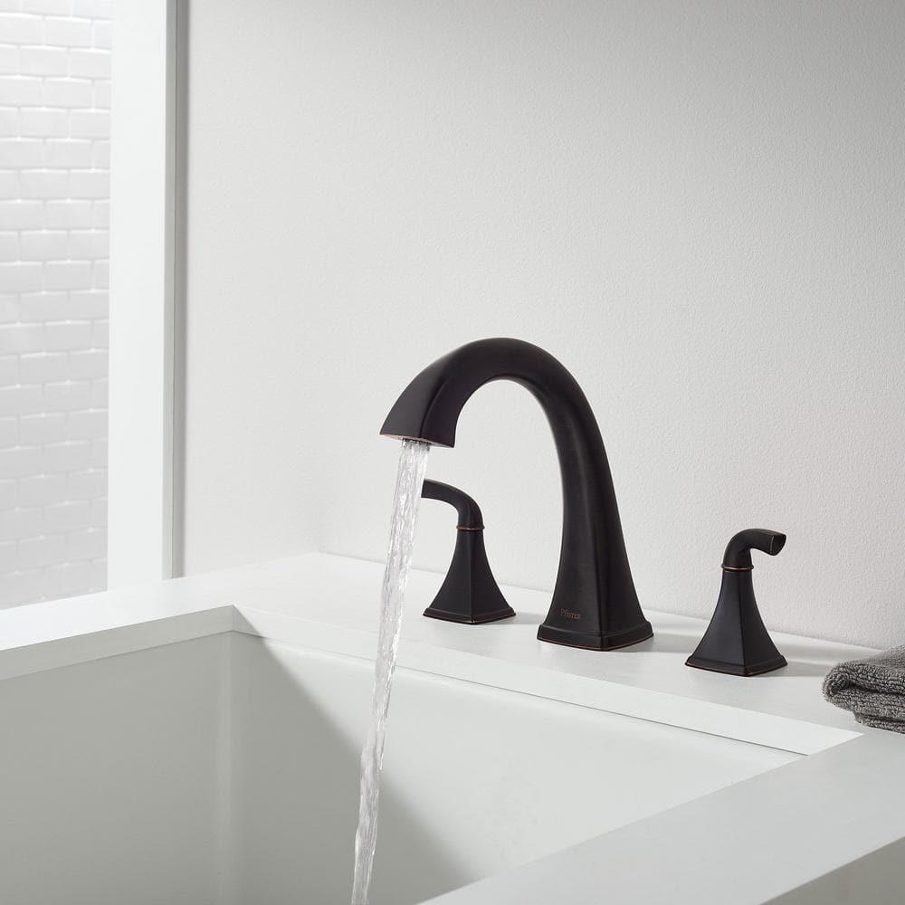 Bronson Double Handle Deck Mounted Roman Tub Faucet Trim