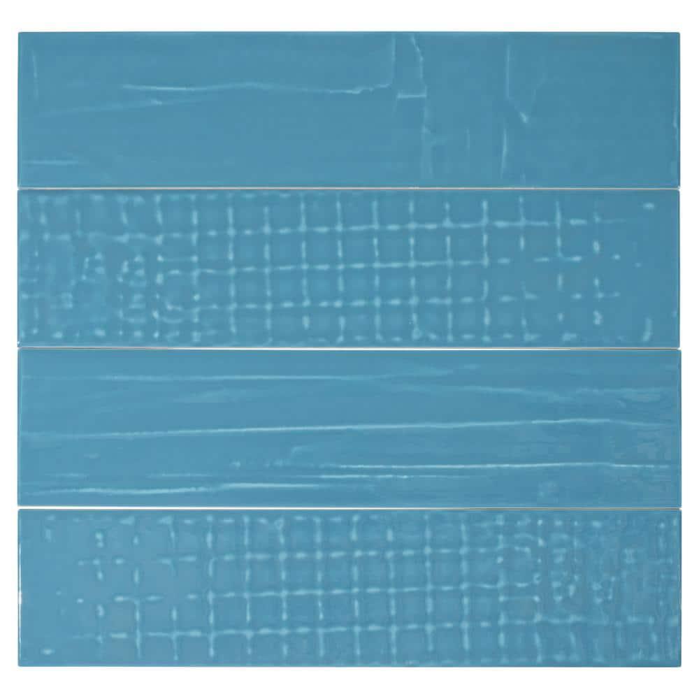 Andova Perfecto-Marvelli 4-in. x 16-in. Subway Textured Glossy Ceramic Wall Tile
