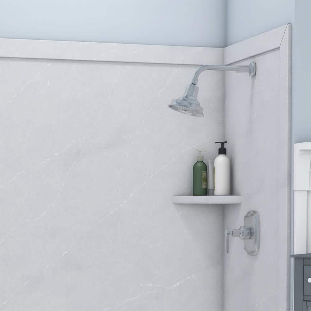 FlexStone Elite 60"W x 32"D x 60"H Alcove Bathtub Surround