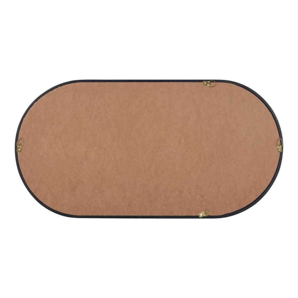 20" x 30" Travis Oval Wall Mirror Gold - Kate & Laurel: Modern Bathroom Vanity Decor