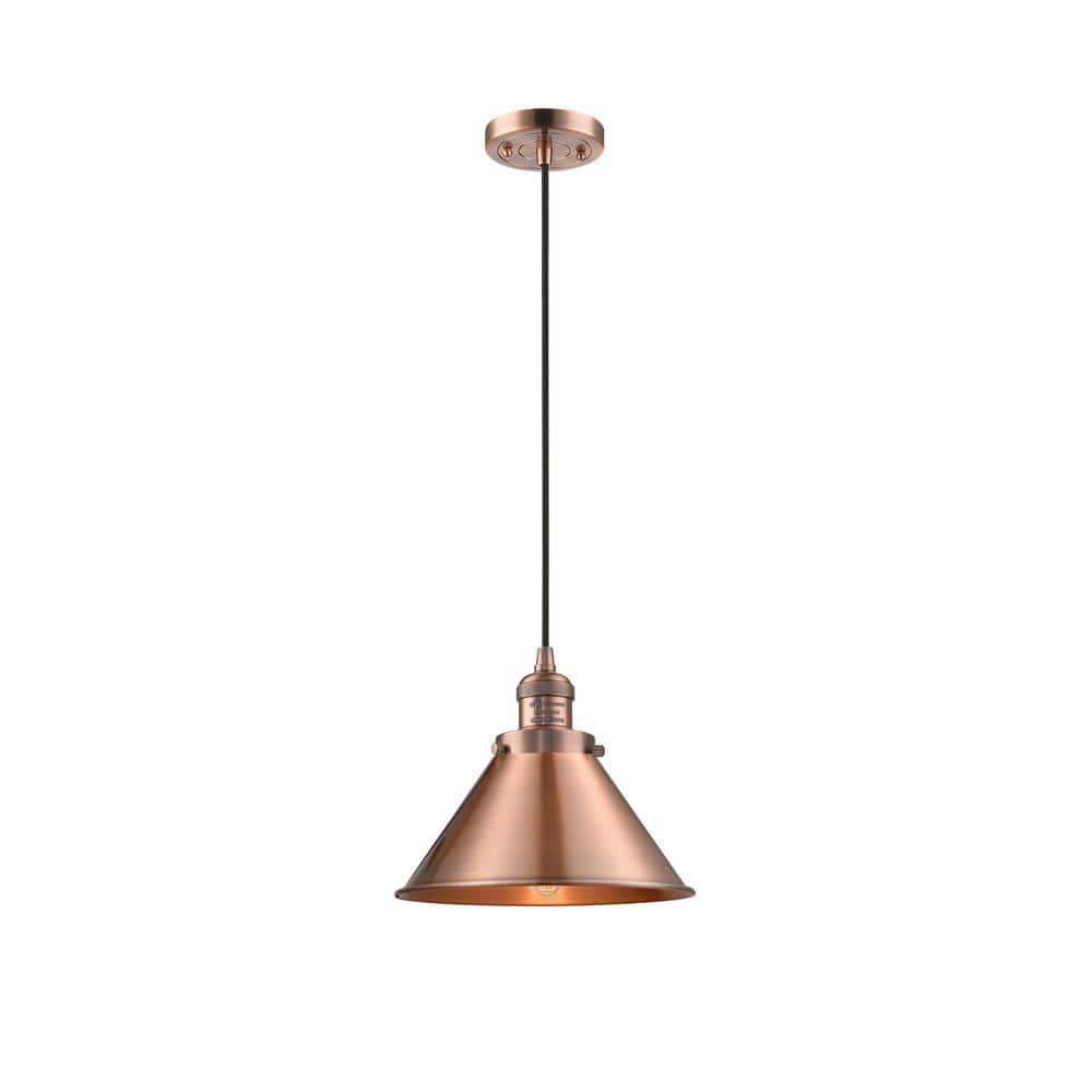 Innovations Lighting Briarcliff 1 - Light Pendant in  Antique Copper