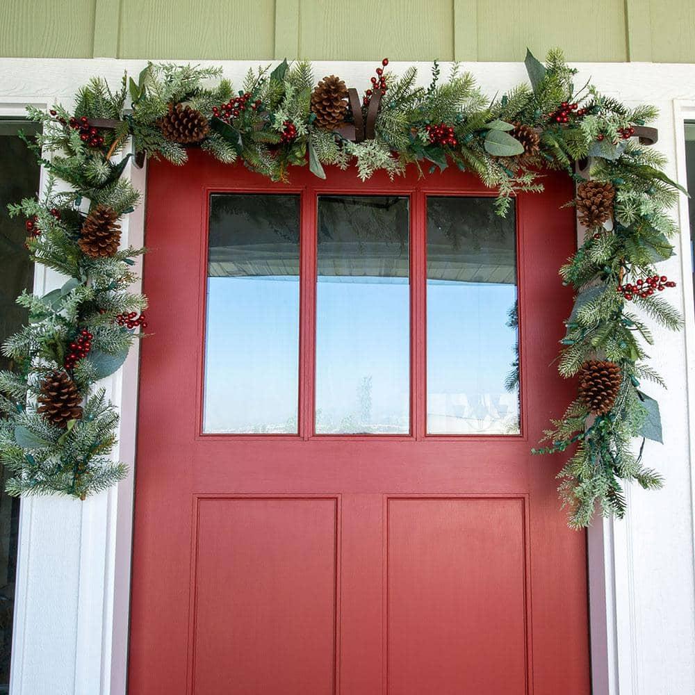 Village Lighting Winter Frost 9 ft. Pre-lit LED Garland