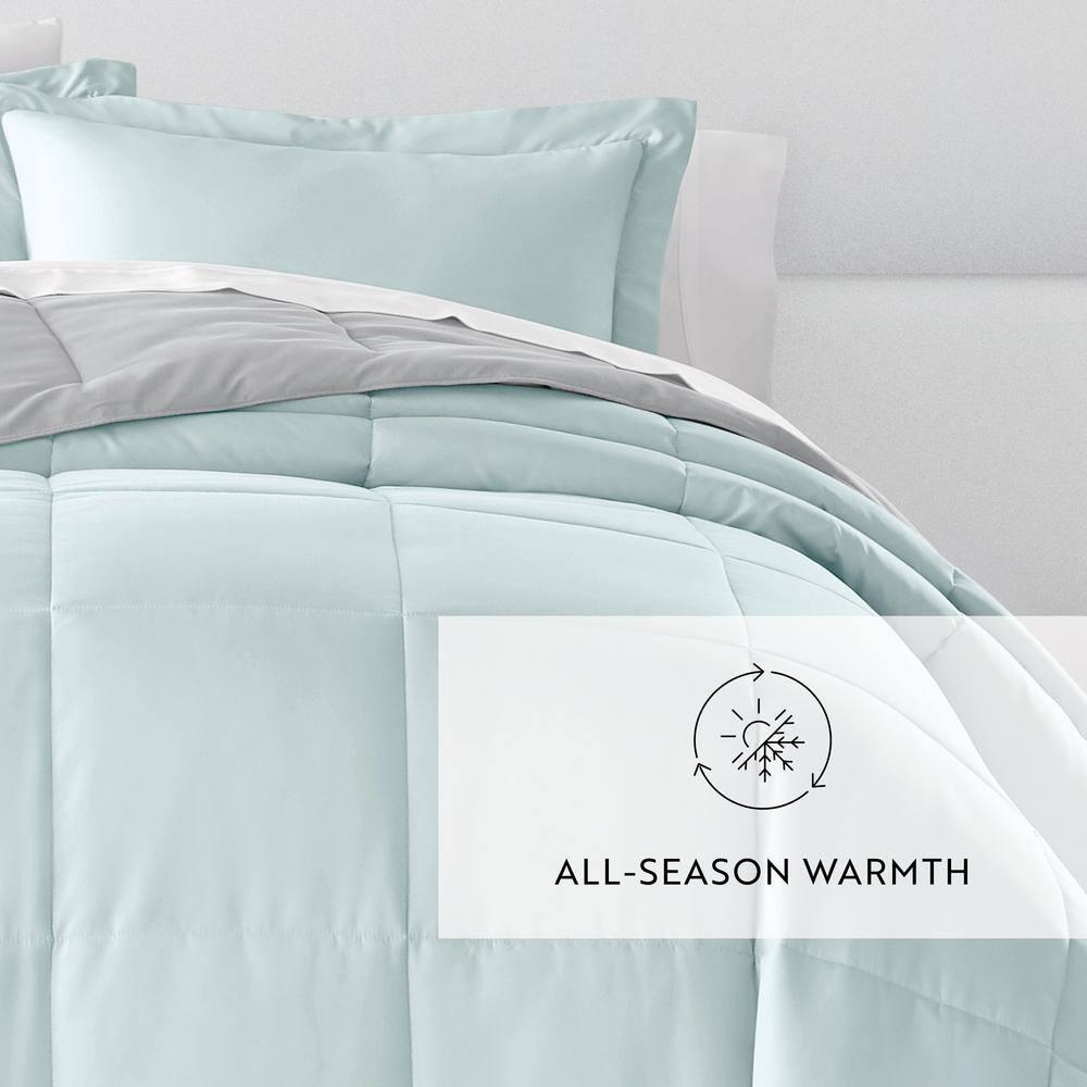 Reversible Down-Alternative Comforter Bedding Set