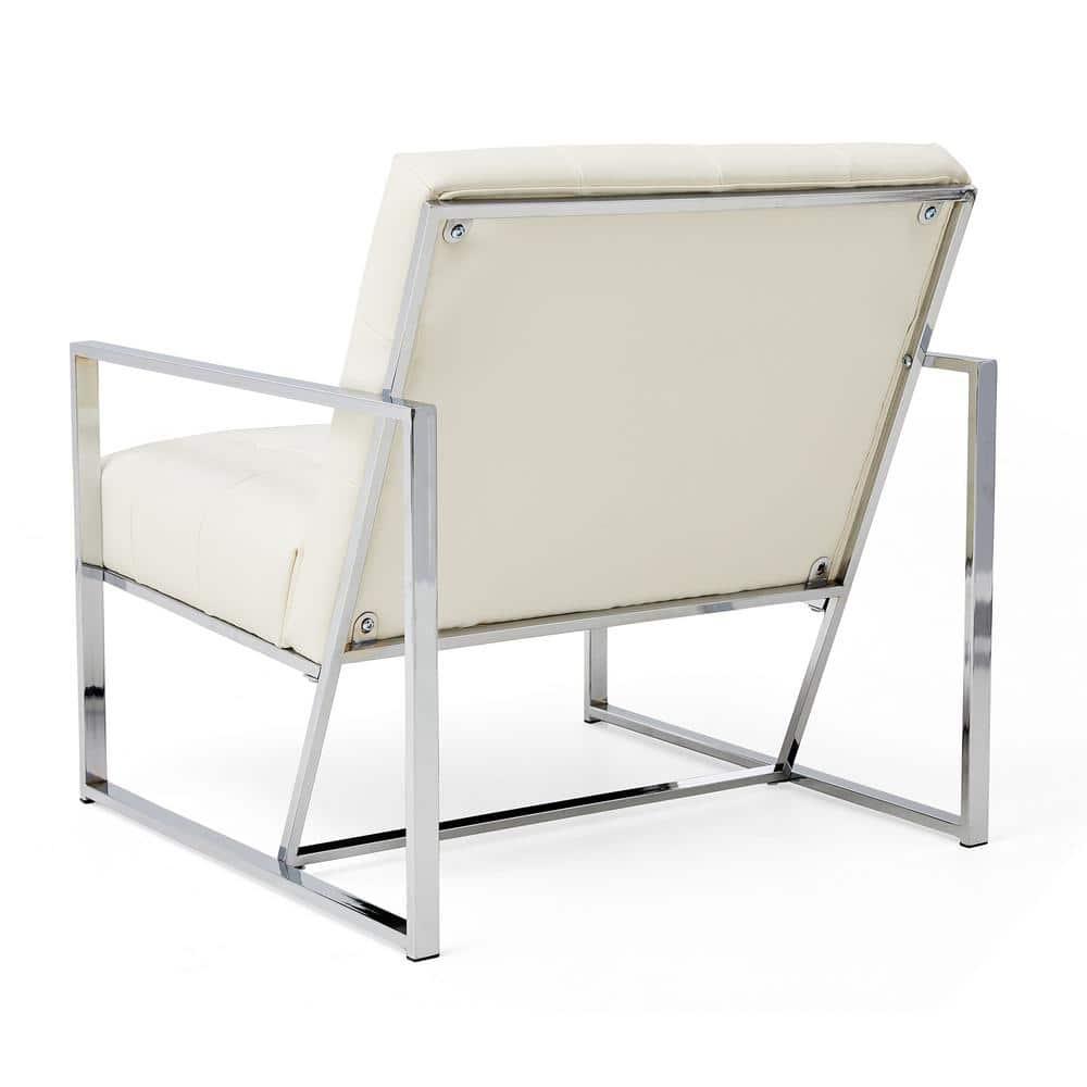 Siebo 30'' Wide Tufted Cream Armchair