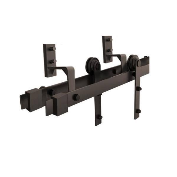 Calhome 84'' Solid Wood Paneled Painted with Installation Hardware Kit Barn Door