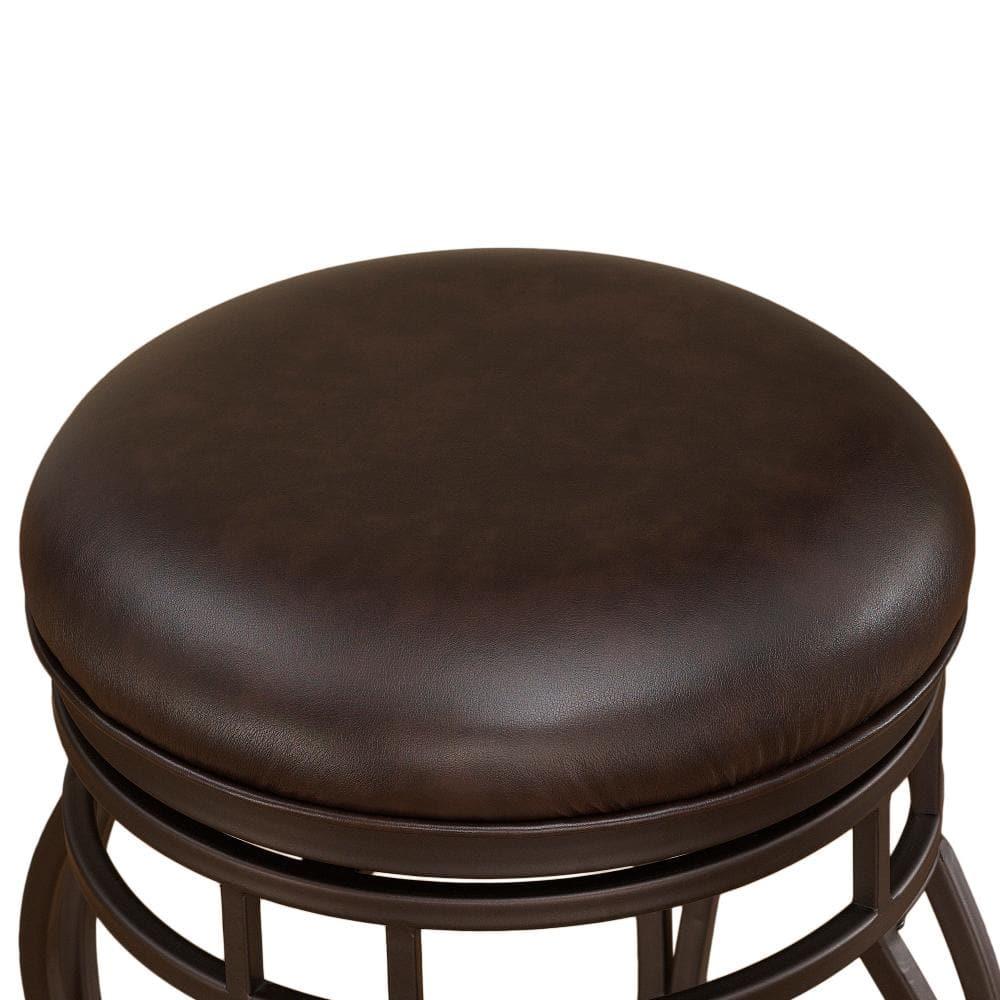 American Woodcrafters Villa 34" Backless Tall Bar Stool in Taupe Gray