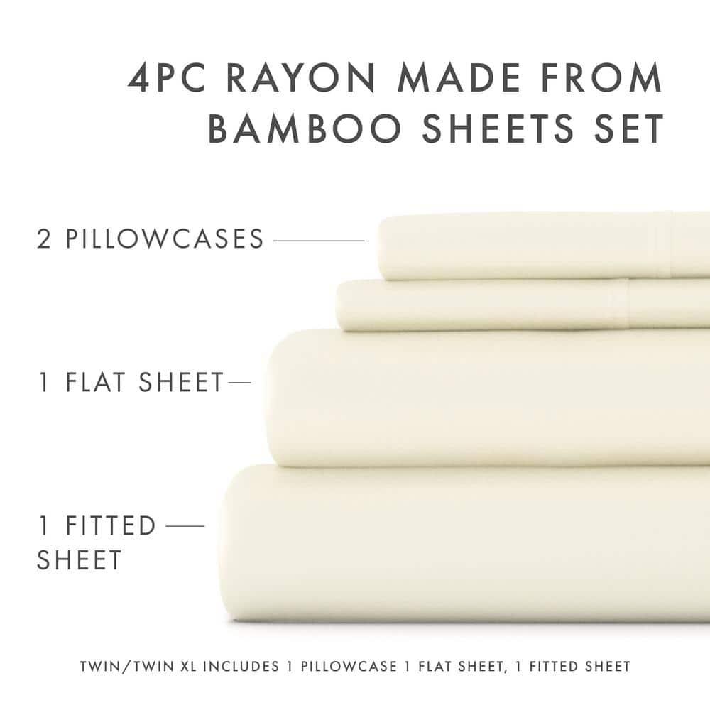 RE/FINE™ Sheet Set Cooling 100% Rayon From Bamboo Silky Soft Bedding