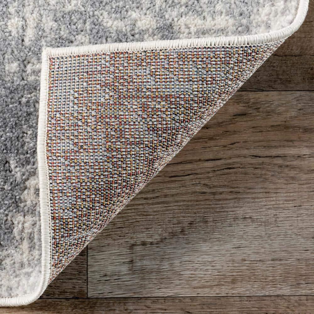 Nuloom 4x6 Justine Vintage Medallion Indoor Area Rug, Grey, Faded Persian Design, Stain Resistant, BedroomLiving Room, Kitchen,
